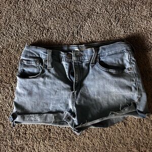 Casual Blue Denim Shorts